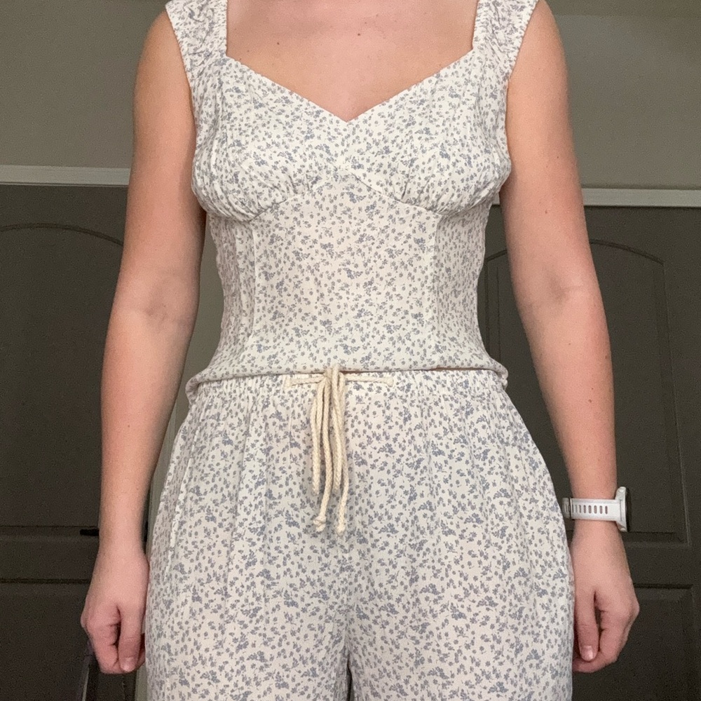 Floral Linen Matching Set
